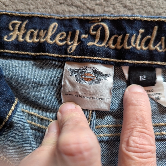 Harley-Davidson Dark Blue Boot Cut Jeans - Picture 6 of 6